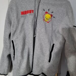 26 International Gray  Jacket with Cartoon Design